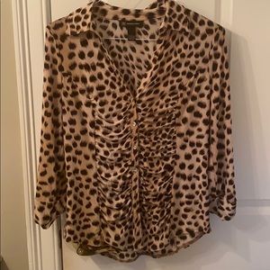 Cheetah print blouse